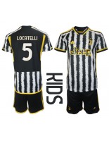 Juventus Manuel Locatelli #5 Kotipaita Lasten 2023-24 Lyhythihainen (+ shortsit)